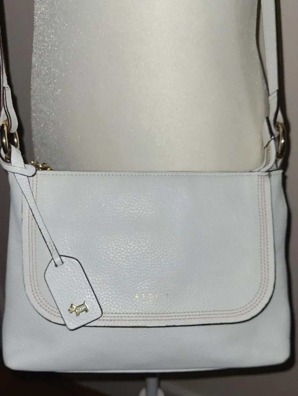 Radley London White Soft Grain Leather Crossbody Bag
